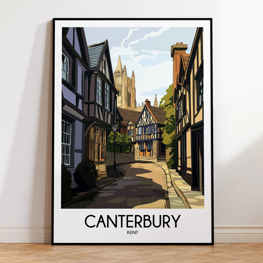 Canterbury Souvenir Poster Print