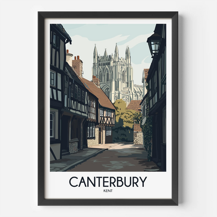 Canterbury Vintage Style Print