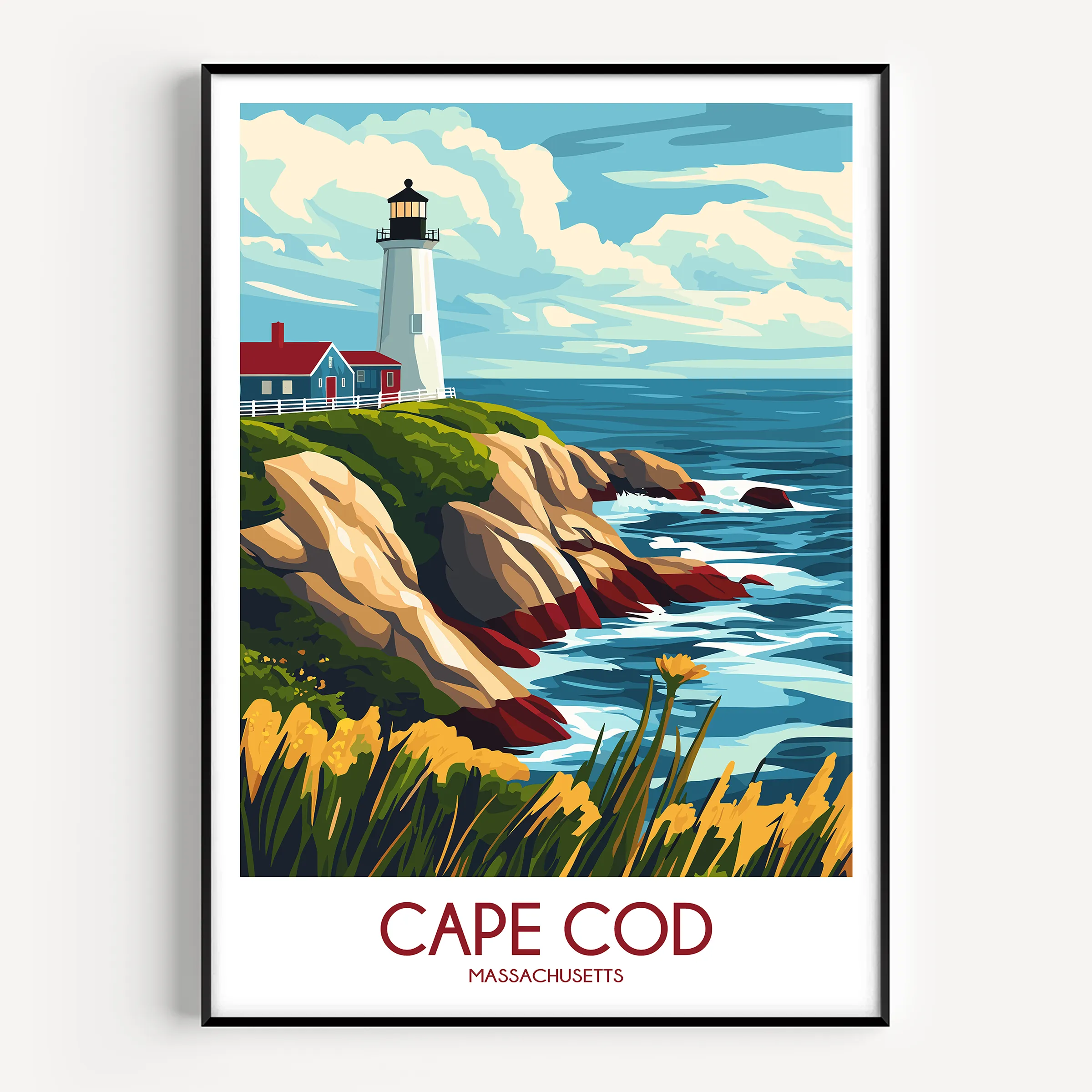 Cape Cod Modern Travel Poster