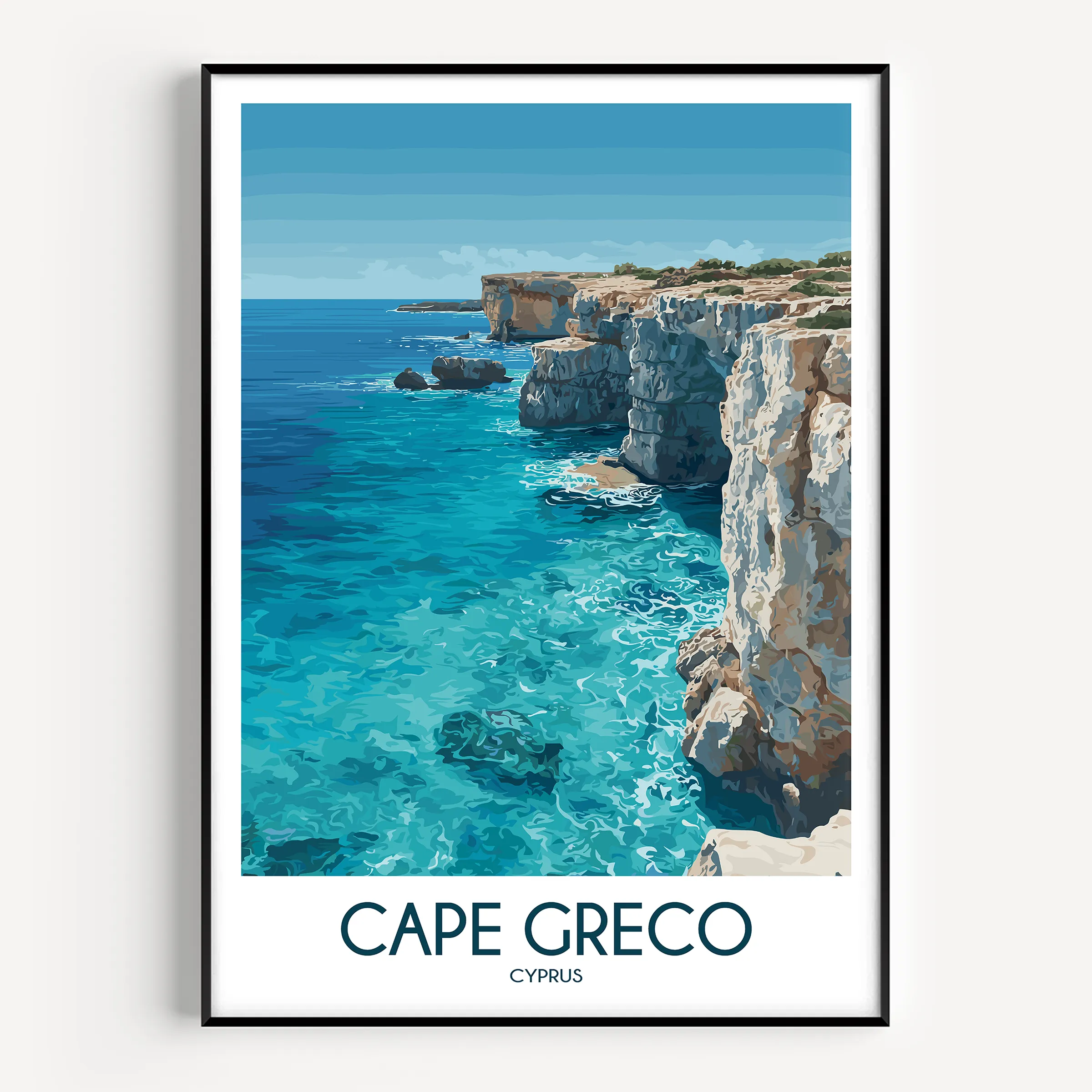 Cape Greco Souvenir Poster Print