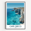 Cape Greco Souvenir Poster Print
