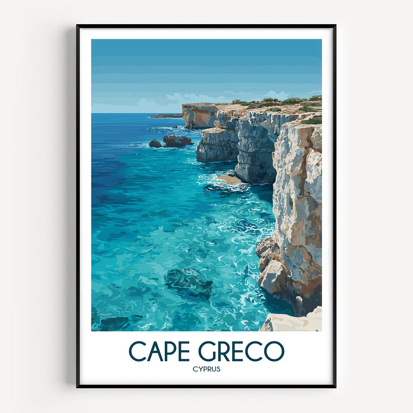 Cape Greco Souvenir Poster Print