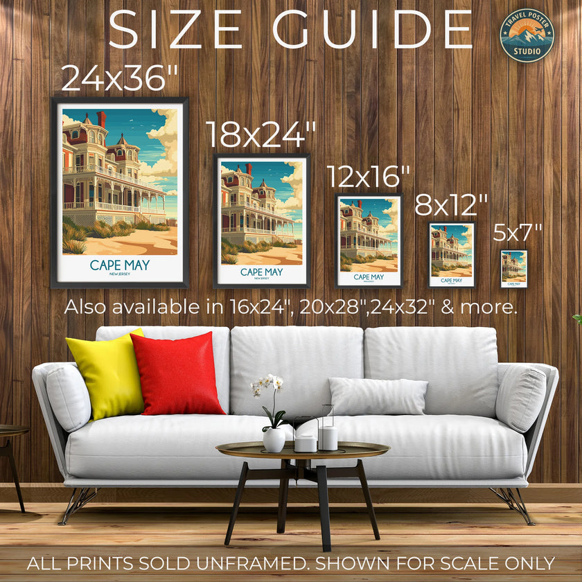 Cape May Modern Travel Poster