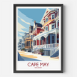 Cape May Modern Travel Poster