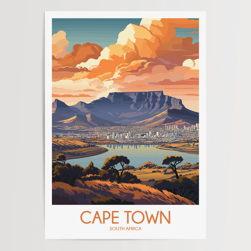 Cape Town Minimalist Wall Art