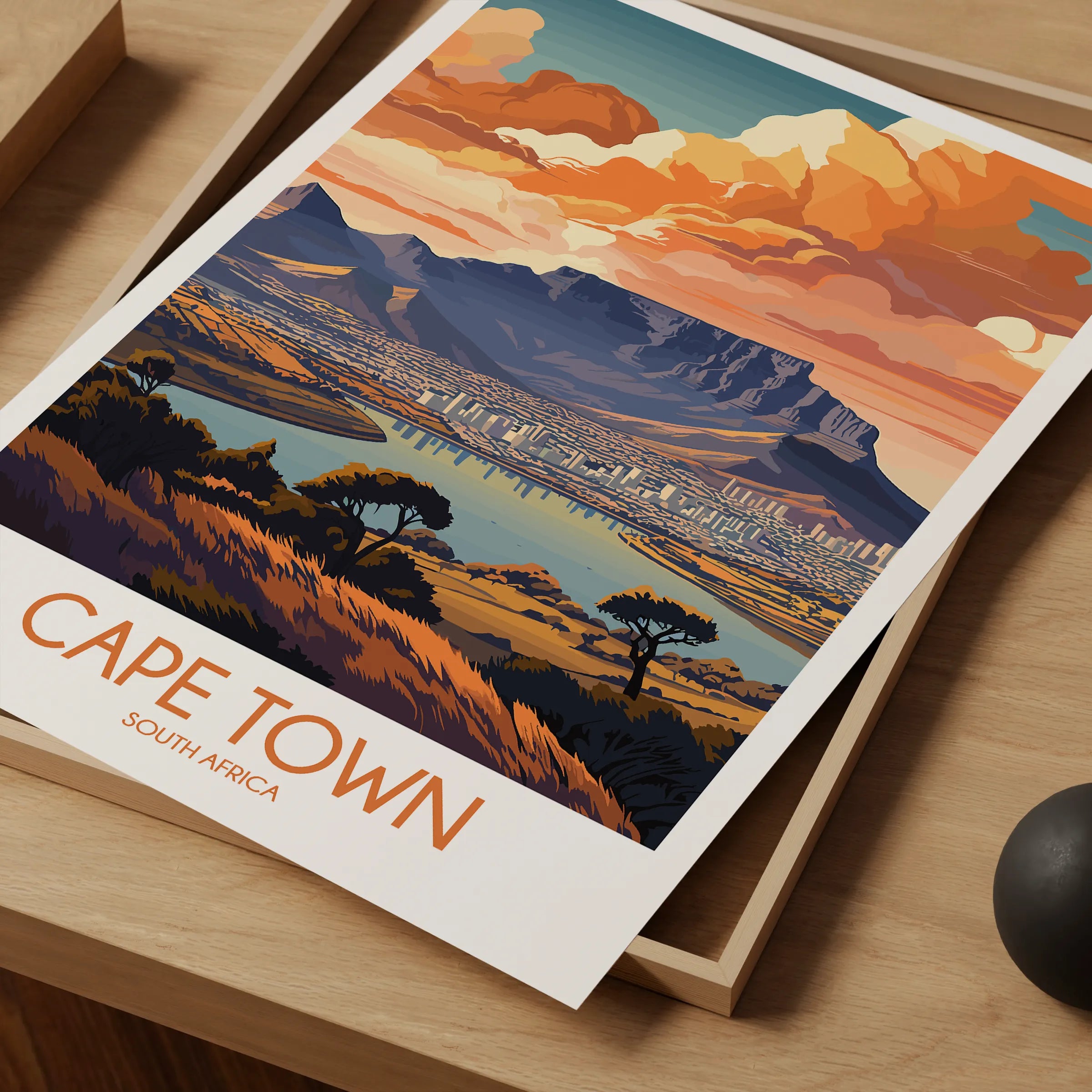 Cape Town Modern Travel Poster