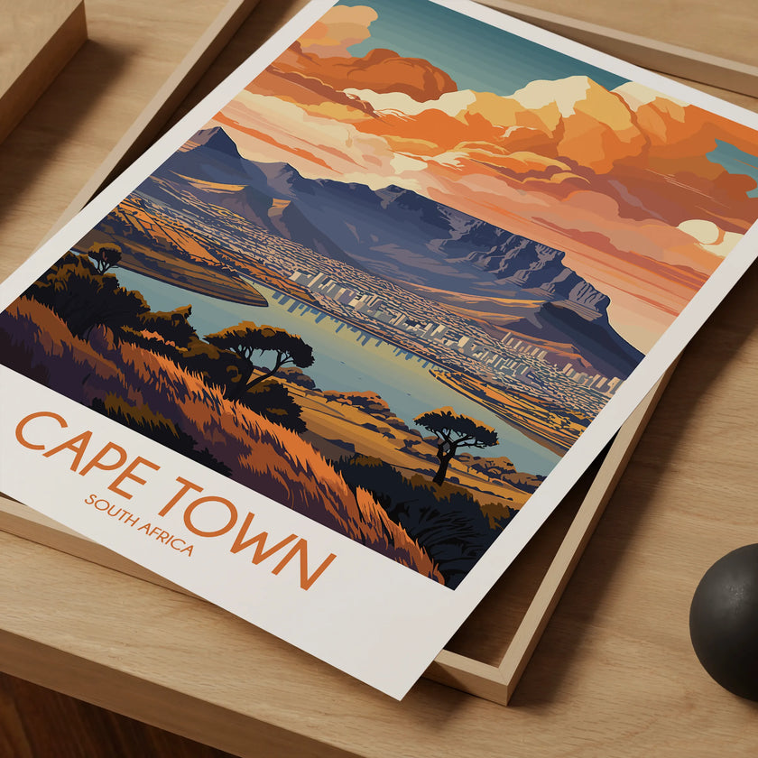 Cape Town Modern Travel Poster