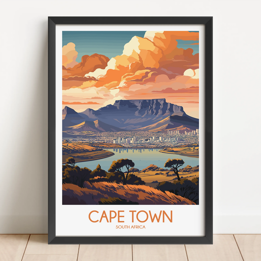 Cape Town Souvenir Poster Print