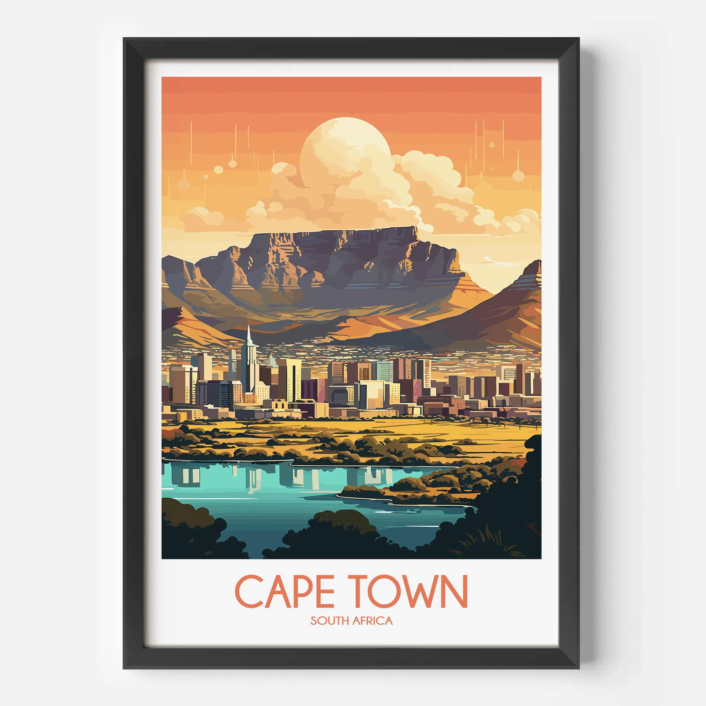 Cape Town Vintage Style Print