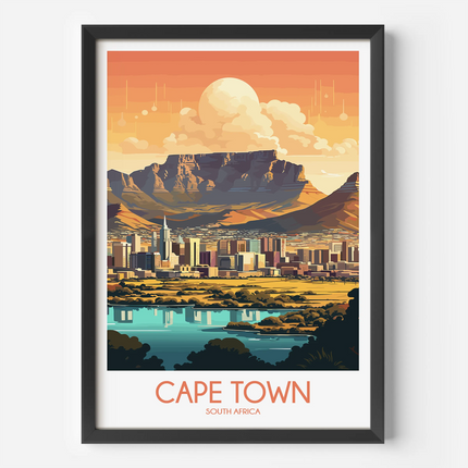 Cape Town Vintage Style Print