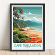 Cape Tribulation Modern Travel Poster