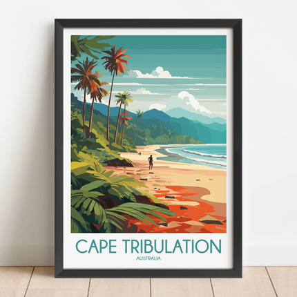 Cape Tribulation Modern Travel Poster