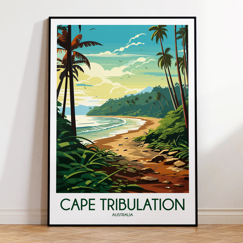 Cape Tribulation Vintage Style Print