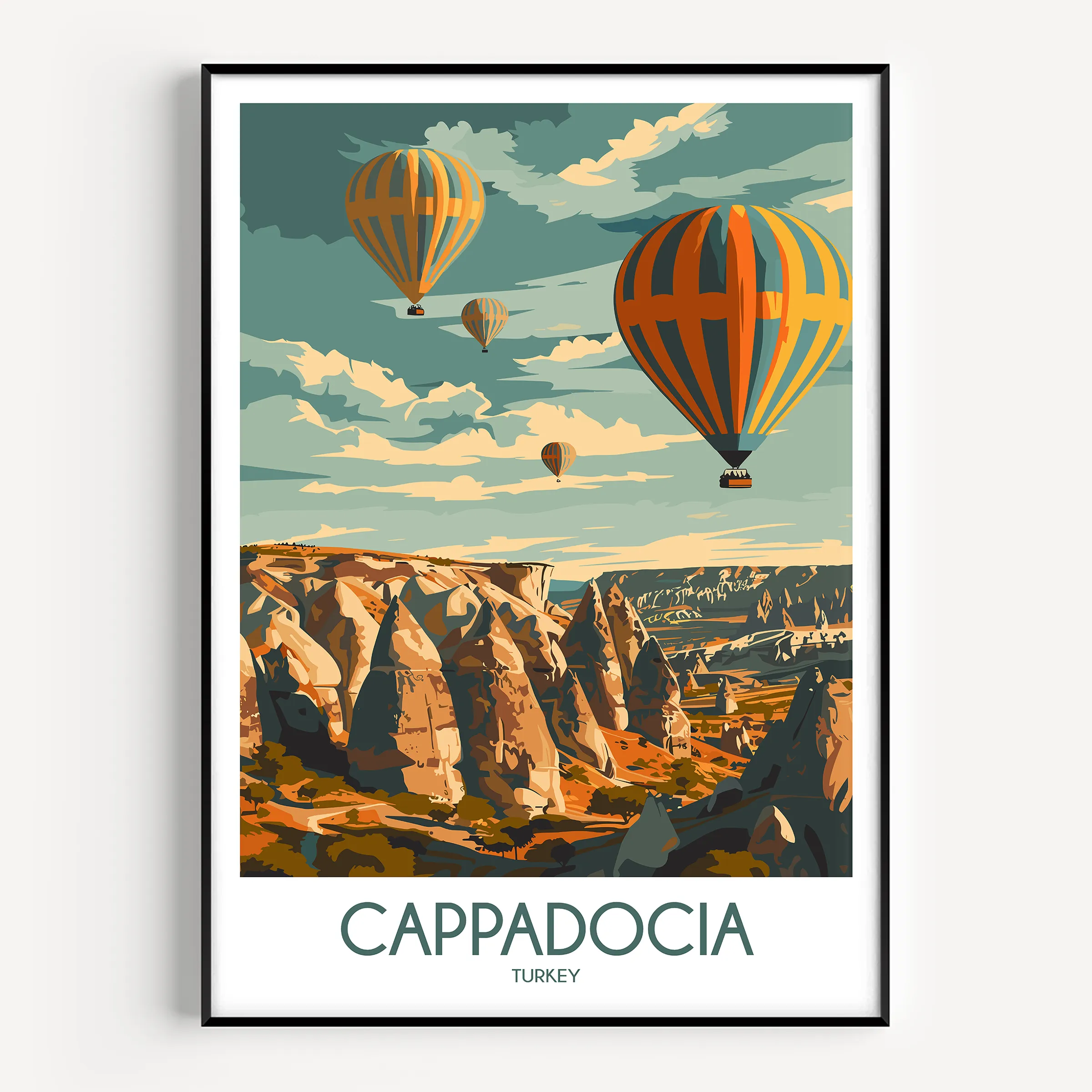 Cappadocia Scenic Landscape Art