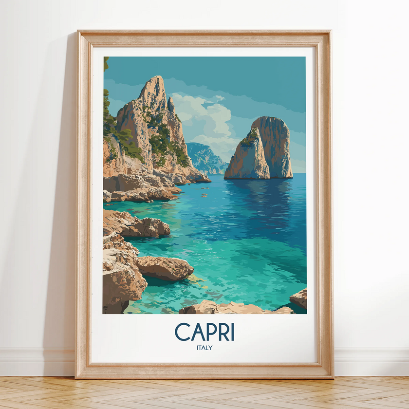 Capri Destination Art Gift