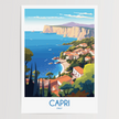 Capri Vintage Style Print