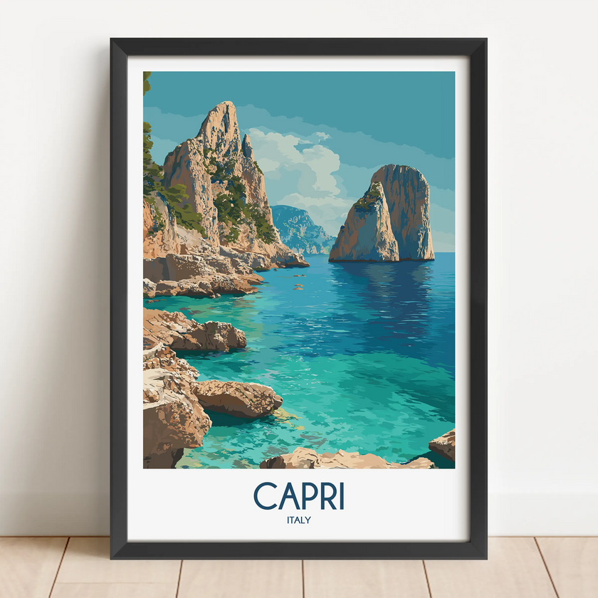 Capri Vintage Style Print