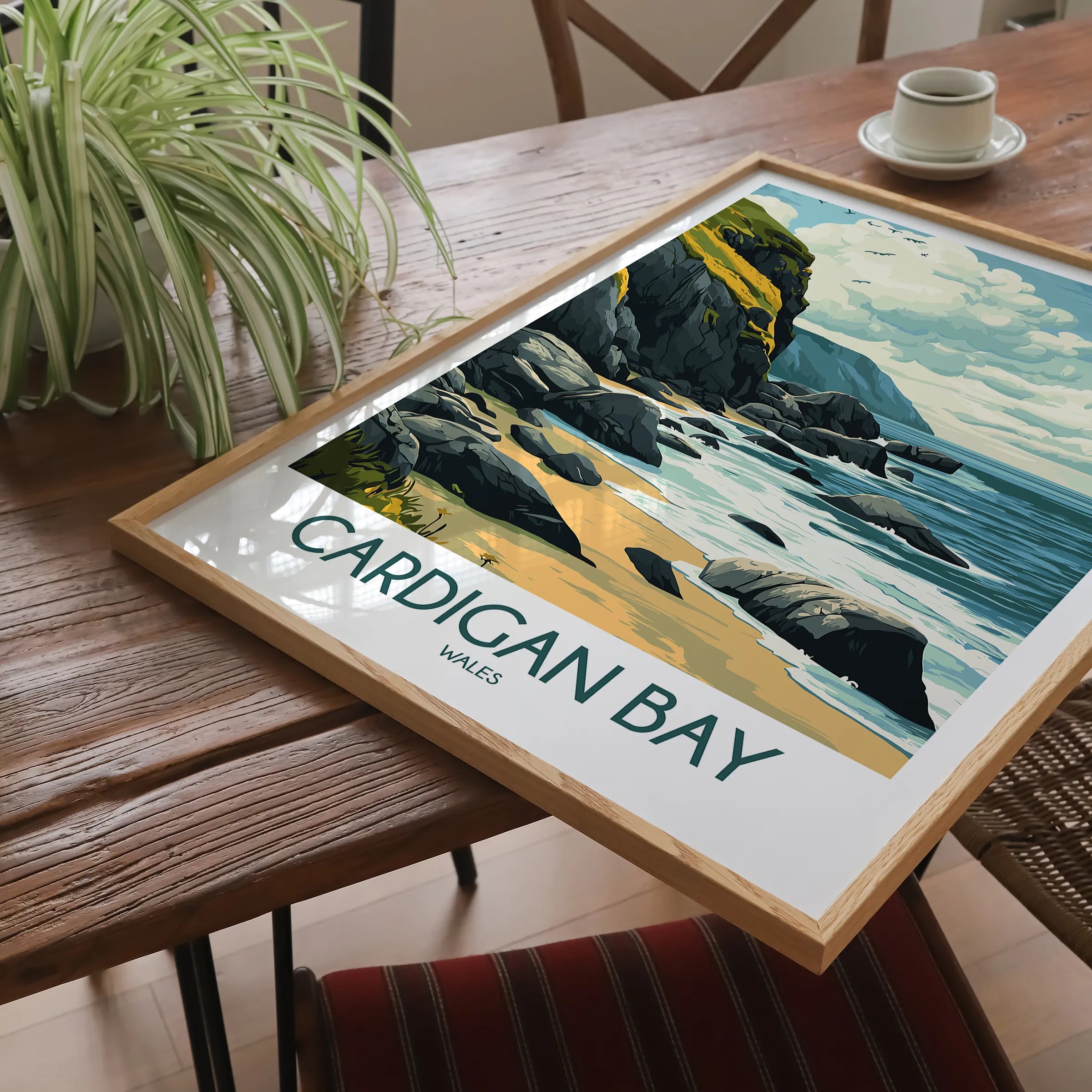Cardigan Bay Retro Travel Illustration