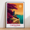 Cartagena Modern Travel Poster