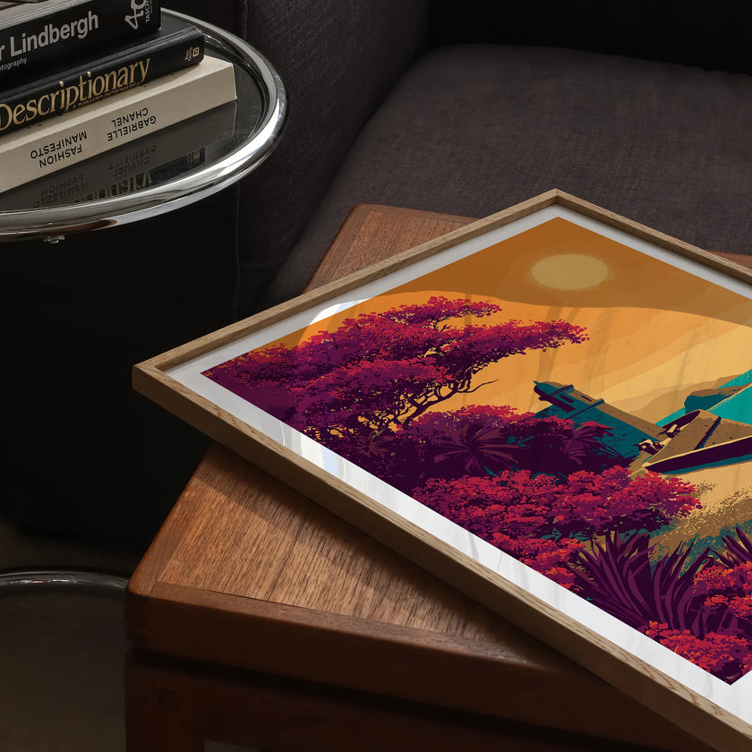 Cartagena Retro Travel Illustration