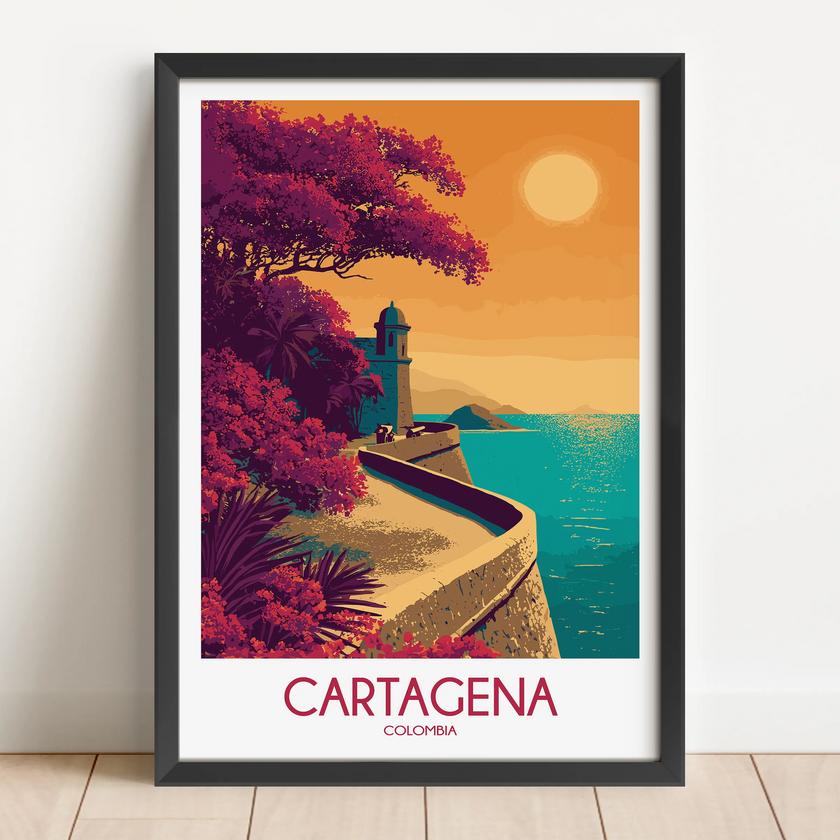 Cartagena Vintage Style Print