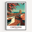 Cartagena Vintage Style Print