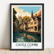 Castle Combe Modern Travel Poster