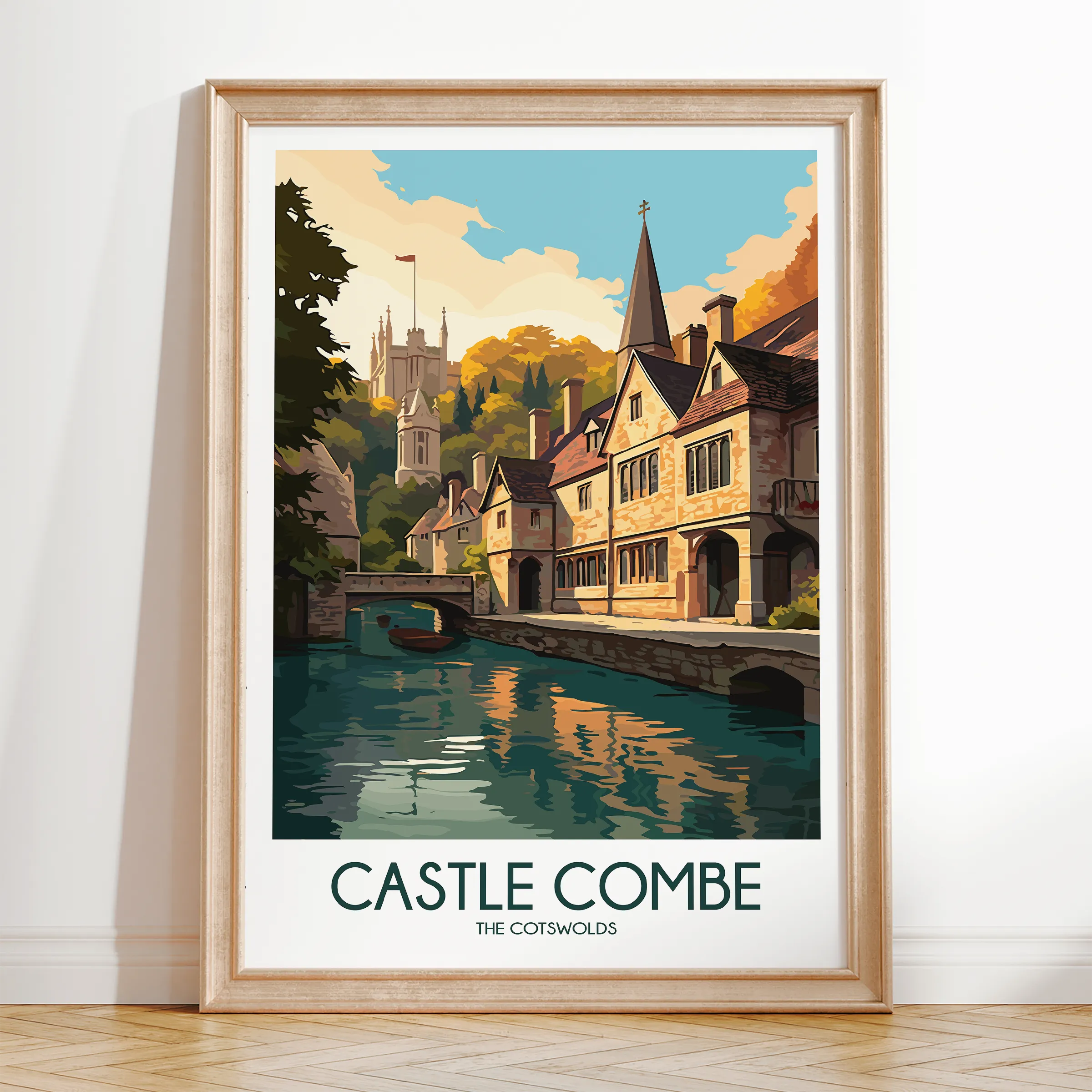Castle Combe Scenic Landscape Art