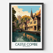 Castle Combe Vintage Style Print