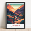 Cauterets Modern Travel Poster