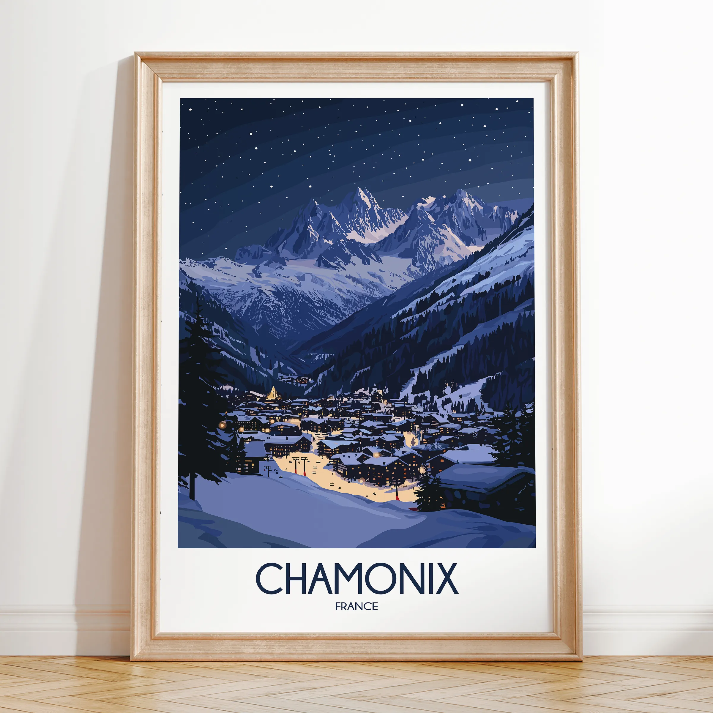 Chamonix Destination Art Gift