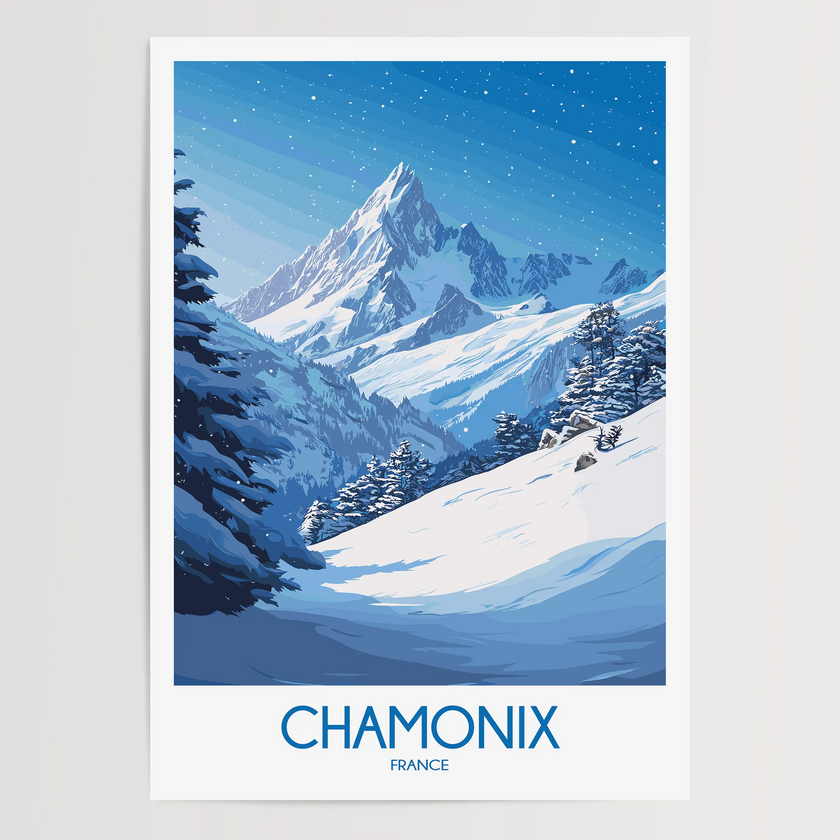 Chamonix Minimalist Wall Art