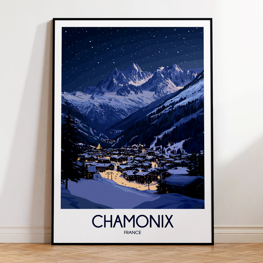 Chamonix Minimalist Wall Art