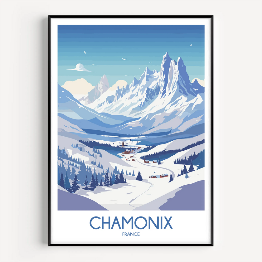 Chamonix Minimalist Wall Art