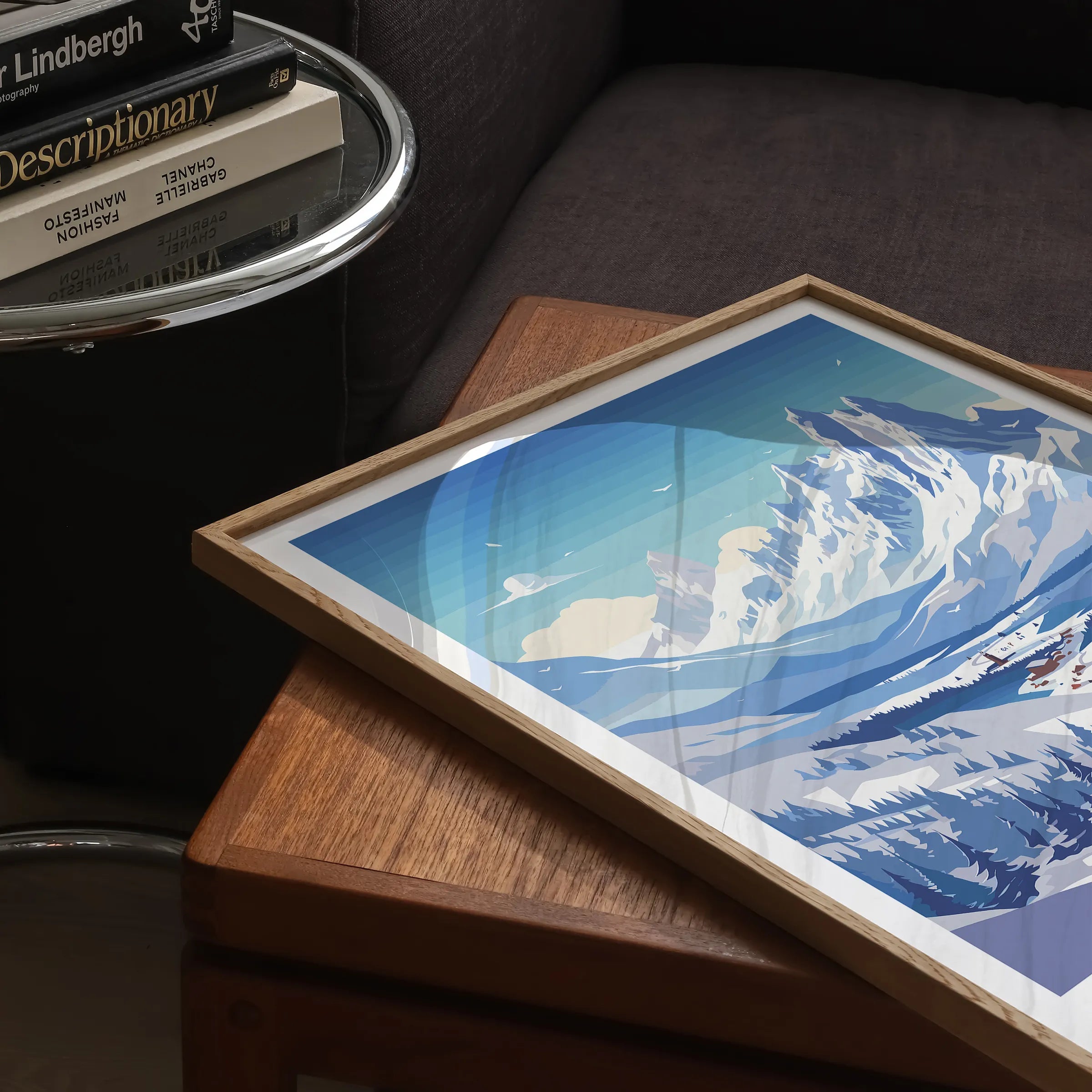 Chamonix Modern Travel Poster