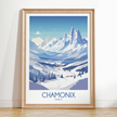 Chamonix Scenic Landscape Art