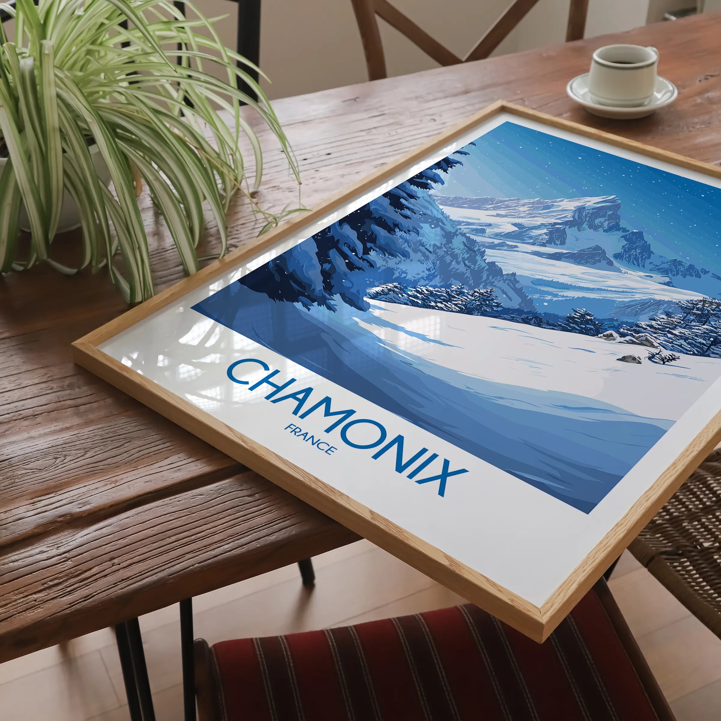 Chamonix Scenic Landscape Art