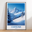 Chamonix Souvenir Poster Print