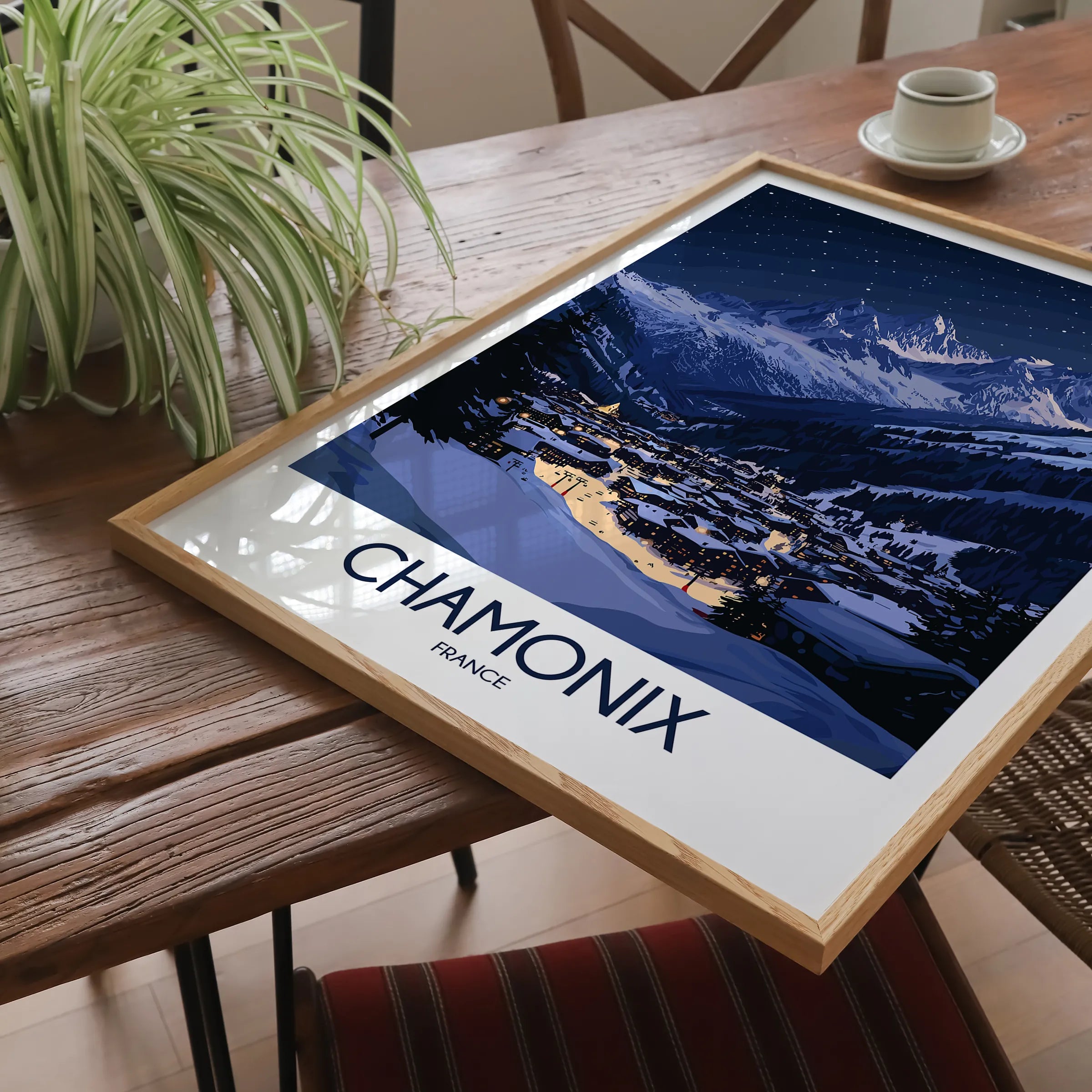 Chamonix Vintage Style Print