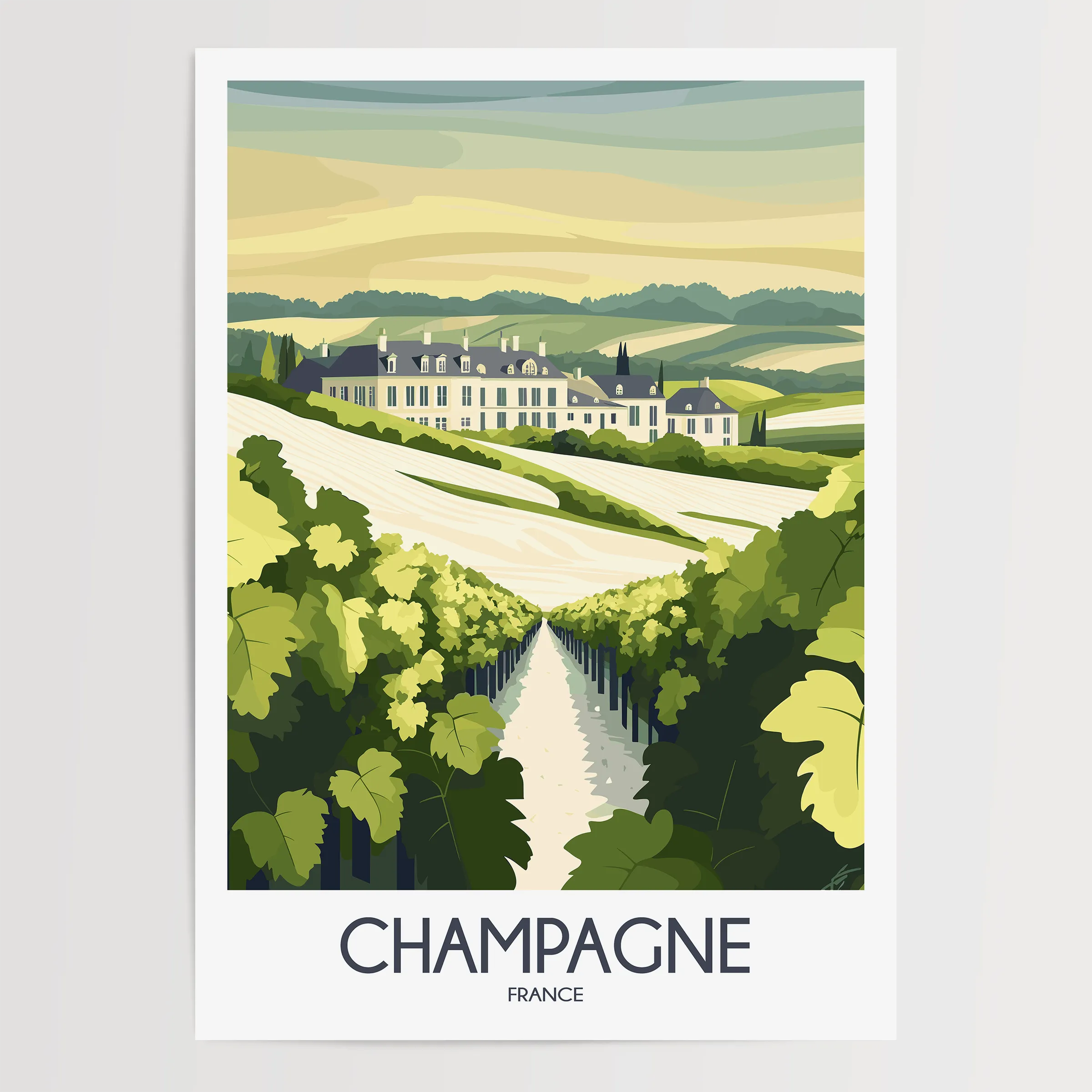Champagne Gallery Quality Print