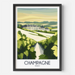 Champagne Souvenir Poster Print