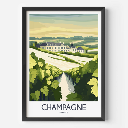 Champagne Souvenir Poster Print