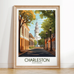 Charleston Modern Travel Poster