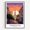 Charleston Modern Travel Poster