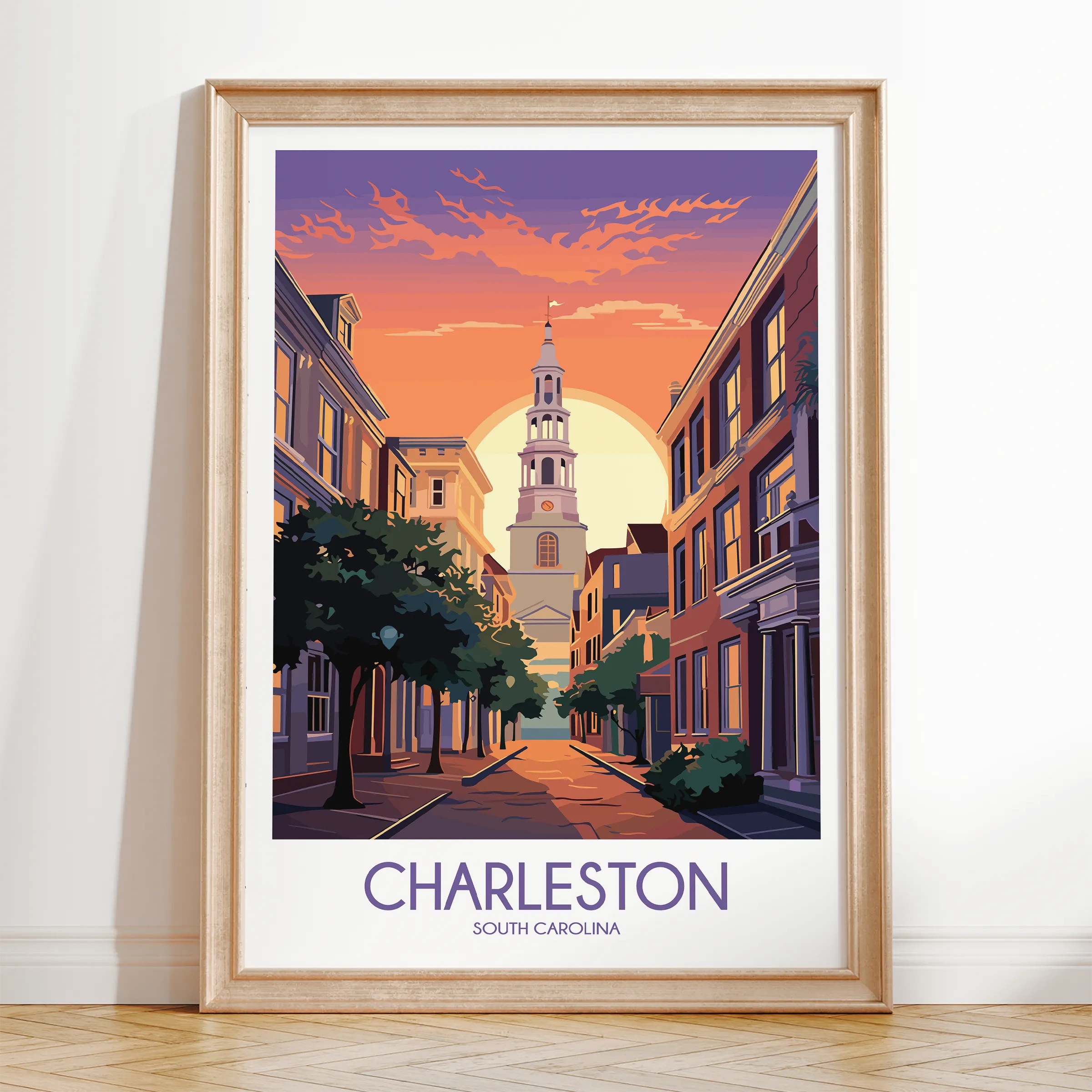 Charleston Vintage Style Print