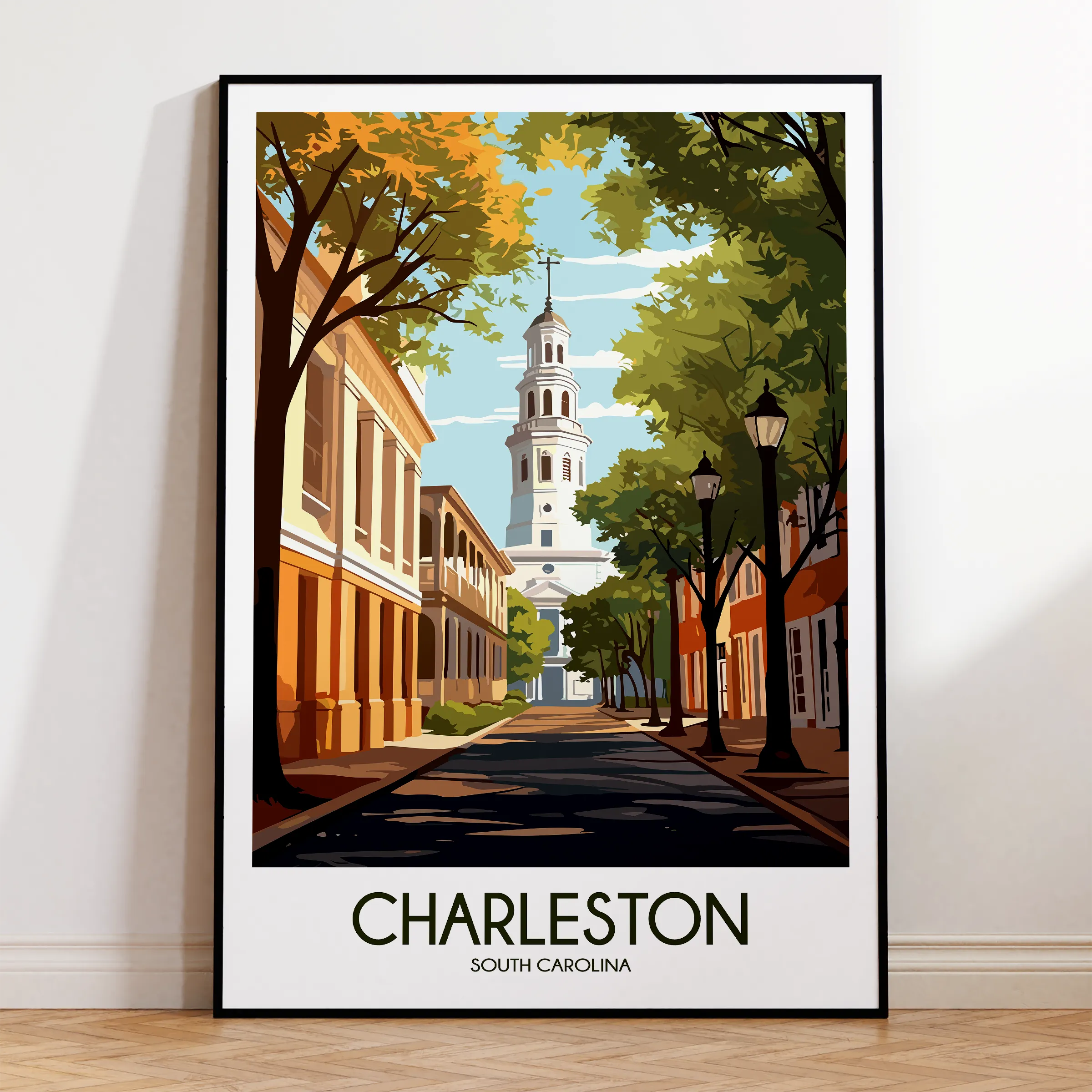 Charleston Vintage Style Print