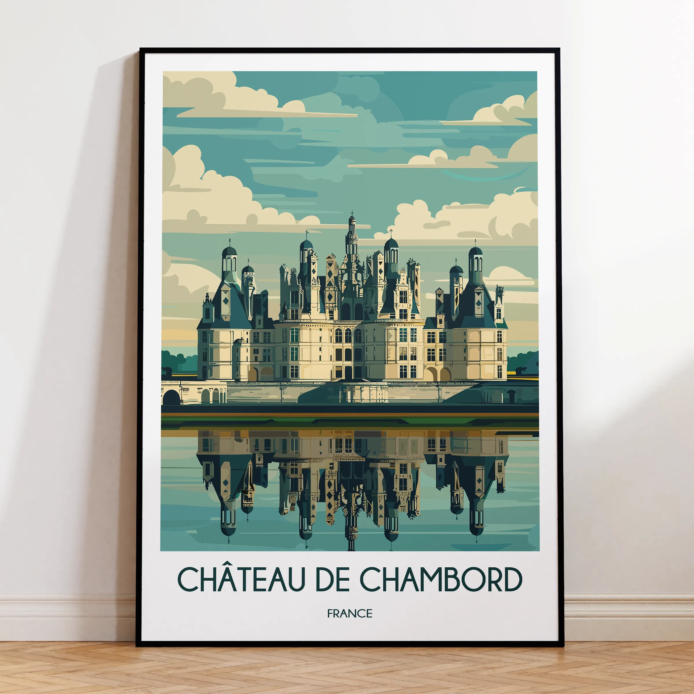 Chateau De Chambord Minimalist Wall Art