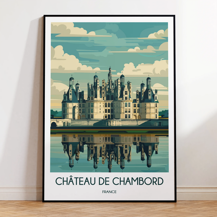 Chateau De Chambord Minimalist Wall Art