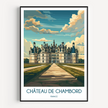 Chateau De Chambord Scenic Landscape Art