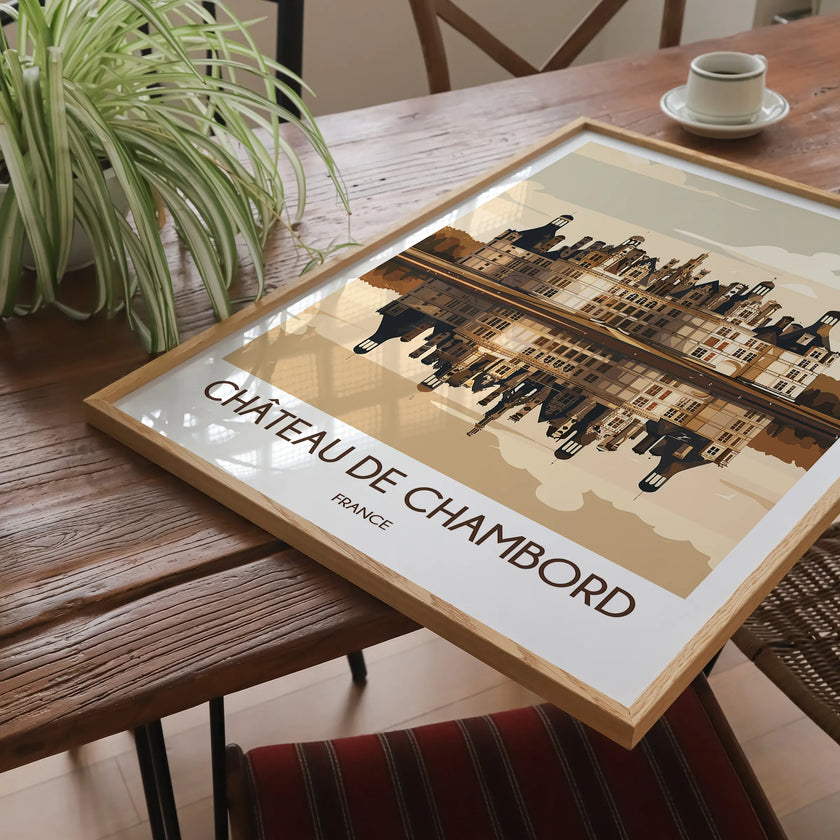 Chateau De Chambord Vintage Style Print